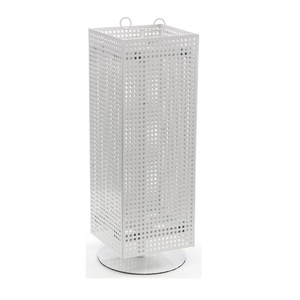 Wholesale Modern for Floor Standing Clear Metal Pegboard Spinner Display Rack with <b>Floating</b> Shelf Easy Assembly for Store - Product Image 6