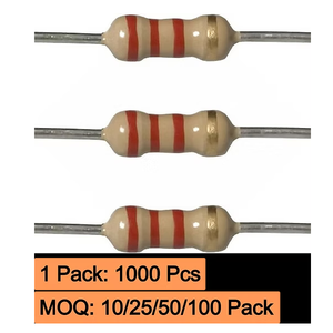 Axial Lead Metal Film <b>Fixed</b> Resistors Through Hole Type for Electronics Projects DIY PCB Circuits Stable & Reliable Performance - Product Image 2