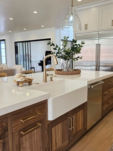 خزائن مطبخ مطلية من الخشب الصلب مع خزائن مطبخ فاخرة بنمط شاكر - Product Image 6