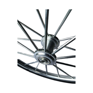 高品質 24X1-8.3 ブラック ノーパンク スチールスポーク リムホイール - 自転車、車椅子、レストラン、ホテル、フォークリフトに最適、特別価格 - Product Image 2