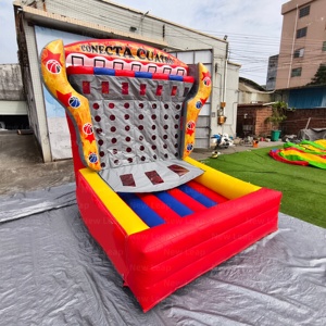 Neues <span class=keywords><strong>Leap</strong></span> Sport Spiel Interaktives Aufblasbares Schloss mit Schieß-Basketballkorb Spaßiges Outdoor-Spiel - Product Image 2