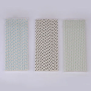 Pajitas de papel personalizadas de 12mm biodegradables SOTON, compra a granel, pajitas para beber Pastel blancas y negras ecológicas para Boba - Product Image 2