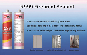 ทนไฟ Sealant <span class=keywords><strong>R999</strong></span> RTV ส่วนประกอบเดียวซิลิโคนเป็นกลางกาวป้องกันไฟสำหรับ Bulindings ทนไฟ - Product Image 3