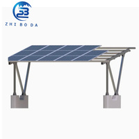 Structures de montage de panneaux solaires pour voitures, galvanisées à chaud, dernier design, imperméables, système de montage solaire, cadre de carport solaire