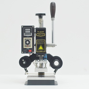 Hướng dẫn sử dụng Lá Nóng kỹ thuật số dập logo da deboss và máy dập nổi cho ví túi dây giày - Product Image 3