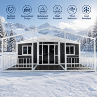 Maison conteneur modulaire préfabriquée en acier portable 20FT 30FT 40FT extensible et pliable 2 3 4 5 chambres pour usage extérieur