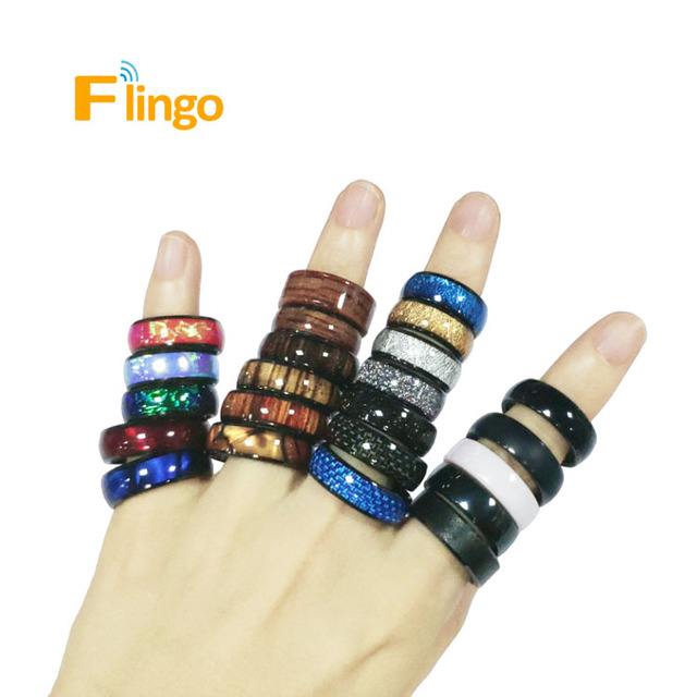 Custom Smart Ring Cashless Payment Rfid Ring MIFARE Classic 1K Ceramic Nfc Ring