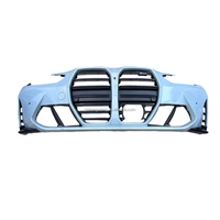 Pour BMW Série 3 Série 4 M3M4 Kit de carrosserie de pare-chocs avant Matériau ABS Découpes antibrouillard Convient à G80 M3 G82 G83 M4 Grille Nouveau pare-chocs de voiture