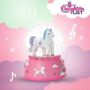 Handpainted Unicorn Eco-Friendly <b>Snow</b> <b>Globe</b> Shatterproof Unbreakable Plastic Musical Melody Perfect <b>Christmas</b> Gift for Girls - Product Image 5