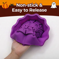 Molde de Silicona con Diseño de Telaraña para Dulces, Chocolate, Jabón, Repostería, Decoración de Postres para Halloween