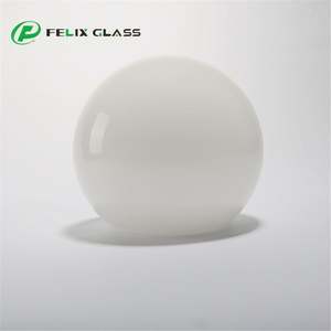 Abat-jour en verre opale blanc brillant personnalisé pour lustre suspendu, taille moyenne, LED, protection des yeux, dimmable, garantie 3 ans - Product Image 3