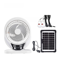 Ventilateur solaire sans fil de 6 pouces, léger, pliable, mini ventilateur de voyage pour la randonnée, le camping, la terrasse