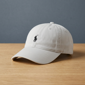 Gorra de Béisbol Blanca con Estampado por Transferencia de Calor y Bordado, Ajustable, de 6 Paneles, de Sarga de Algodón, Unisex, Deportiva, con Hebilla Metálica - Product Image 3