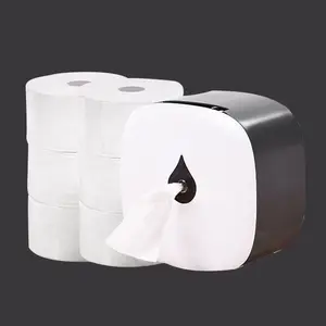CO amigable-rollo de papel higiénico de 2 capas, Rollo grande de papel higiénico comercial en relieve, fabricantes