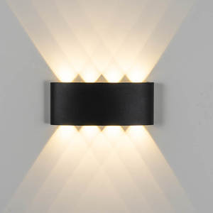 8W A Mené La lampe <span class=keywords><strong>de</strong></span> mur Extérieure D'intérieur <span class=keywords><strong>Ip65</strong></span> Vers Le Bas Blanc Noir Moderne Pour La Maison Escaliers Chambre Chevet Lumière <span class=keywords><strong>De</strong></span> <span class=keywords><strong>Salle</strong></span> <span class=keywords><strong>De</strong></span> Bains - Product Image 1
