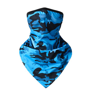 Cross Border Cycling Sun Protection Face Mask Breathable Neck Protector Ice Silk Ear Loop Triangular Scarf Unisex Outdoor - Product Image 4