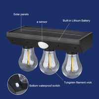 Lampe Solaire de Jardin en Plastique à Détection de Mouvement, Étanche, pour Cour et Villa, Fourniture en Gros, Service de Conception Fourni