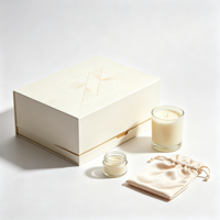 Boîte cadeau en papier décorative minimaliste personnalisée pour emballage cadeau de bougies parfumées