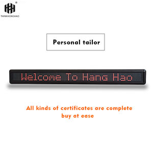 Hong Hao LEDラベルボタンプログラム,モバイル情報ロゴ,工場ローリングLEDディスプレイ7*120色屋内LEDロゴ - Product Image 6