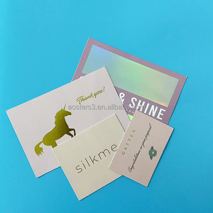 Bán Buôn Tùy Chỉnh Luxury Gold Foil Logo Cảm Ơn Bạn Thẻ Tùy Chỉnh Cho Kinh Doanh Chất Lượng Cao - Product Image 1