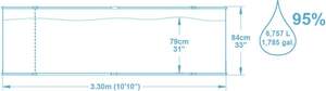 <span class=keywords><strong>Piscine</strong></span> hors sol ronde <span class=keywords><strong>Bestway</strong></span> 56668 <span class=keywords><strong>Hydrium</strong></span> avec cadre, 3,30 m x 84 cm - Product Image 3