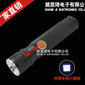 DaskFire T6 COB Work Light Linterna recargable por USB con imán 18650 - Product Image 2