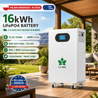 51,2V 16kWh LiFePO4 Wand- oder Bodenbatterie 314Ah 10KW 10 Jahre Garantie EU-Lager Sofort Lieferbar für Heim-Solar-Backup-Speichersystem