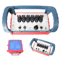Control remoto inalámbrico para exteriores, impermeable, de 6 canales, con varilla de empuje, palanca de reinicio automático y receptor de conexión multipin