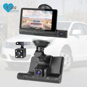 CareDrive 4K traseiro dentro do gravador de vídeo do carro traço Cam com registro do monitor do estacionamento