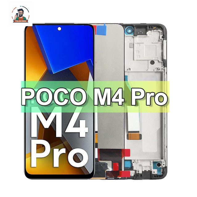Original Oled Display for Xiaomi Poco M4 Pro Lcd Touch Screen Digitizer Assembly