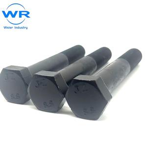 Boulons à tête hexagonale en acier allié oxydé noir pour la fixation des pièces de roues - Product Image 1