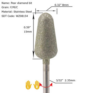 Furador Elétrico para Unhas em Forma de Pêra com Ponta de Diamante para Redução de Unhas - Product Image 6