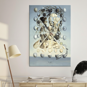 ความงดงามเหนือจริง: ภาพพิมพ์บนผ้าใบแรงบันดาลใจจาก Salvador Dalí รูปทรงกลม Galatea, ผ้าใบหุ้ม - Product Image 3