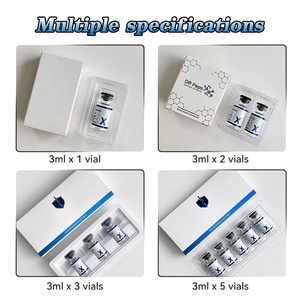 Customizable Eco-Friendly Paper <strong>Box</strong> <strong>Bottle</strong> Label Shiny Hologram Vinyl <strong>Box</strong> 3ml 5ml Pepti Vial Packaging Embossing - Product Image 2
