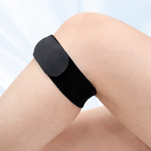 Patellar Brace Knee Support Black One Size Fits All Adjustable Breathable Nylon Joint Protection for Running Jumping Rope Adults - Product Image 2