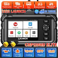 2025 LAUNCH CRP129HD Heavy Duty OBD2 Escáner para diagnóstico de camiones HDOBD ECU Lector de código y solución de problemas de motor diésel