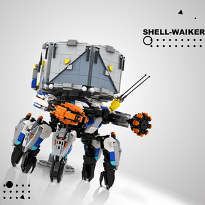 Funbuild Transport Class Machine Shellwalker con Base Horizon Blocks Game Figure Mech Monster Model Building Block - Product Image 4