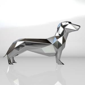 Acero inoxidable Objet Noel Interior Deco Decoración Estatuilla Estatua <span class=keywords><strong>Teckel</strong></span> Poil Dur Dachshund Perros Escultura para la <span class=keywords><strong>venta</strong></span> - Product Image 6