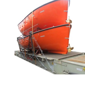 Bateau de sauvetage traditionnel sans toit en fibre de verre pour 16 personnes - Bateau de sauvetage de type ouvert pour évacuation en cas d'inondation, équipement marin de collecte - Product Image 3