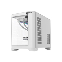 KINPOWER-Étui de jeu Atx, mini ITS refroidi à l'eau, pour ordinateur, blanc