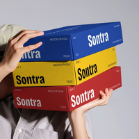 Boîte d'emballage pour vêtements en carton ondulé haut de gamme avec logo personnalisé, tendance mode, boîte postale en papier, boîtes d'expédition de couleur mixte