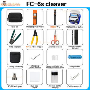 Kit de herramientas de fibra óptica FTTH con cuchilla de fibra de 1/1/2-70 ~ + 10dBm/-50 ~ + 26dBm G10 OPM 10MW VFL Kit de herramientas de fibra óptica - Product Image 6