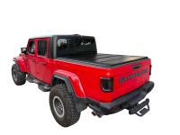 Couverture de benne manuelle pliable en quatre parties, résistante à la pluie, pour pick-up, pliage rigide, sur mesure pour Silverado GMC Sierra Ram F150
