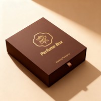 Boîte de parfum personnalisée en gros, boîte d'emballage de flacon de parfum vide de luxe de haute qualité, vente chaude, boîte de parfum à encre de soja