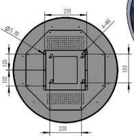 Écran LCD capacitif rond de 23,6 pouces, 1280x1280, module d'écran USB 2.0