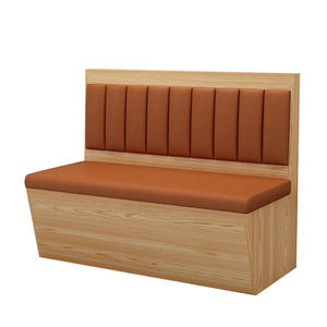 Bilido أثاث مطعم تجاري بسيط حديث كرسي أريكة كشك خشبي للوجبات السريعة بالفندق - Product Image 6