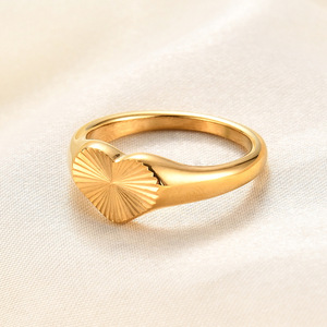 Heart Shape Stainless Steel <b>Ring</b> 9mm Minimalist Women's Jewelry Gift Fashion <b>Rings</b> - Product Image 2