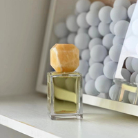 Élégant flacon de parfum en cristal en forme de boule, vide, vintage, de collection, fait main, en pierre, pour Noël, parfum, Feng Shui, fleur, amour
