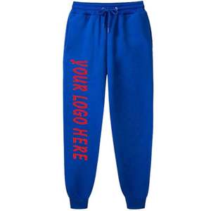 Nouveau pantalon en coton personnalisé de jogging épais pour hommes pantalon de jogging brodé blanc surdimensionné en éponge française pantalon de survêtement pour hommes - Product Image 4