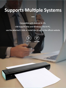 Dflabs A4 Tragbarer Thermodrucker für 35 Seiten pro Minute Druckgeschwindigkeit 203dpi Auflösung - Kabellos für Android/iOS/<span class=keywords><strong>Laptop</strong></span> Lagernd - Product Image 3
